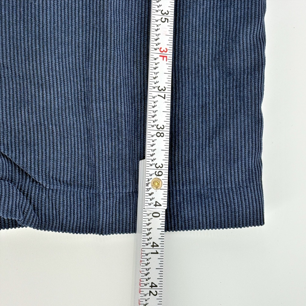 American Sweetheart Women's Corduroy Pants Size 20W Navy Elastic Waist Wide‎ Leg - Picture 9 of 13